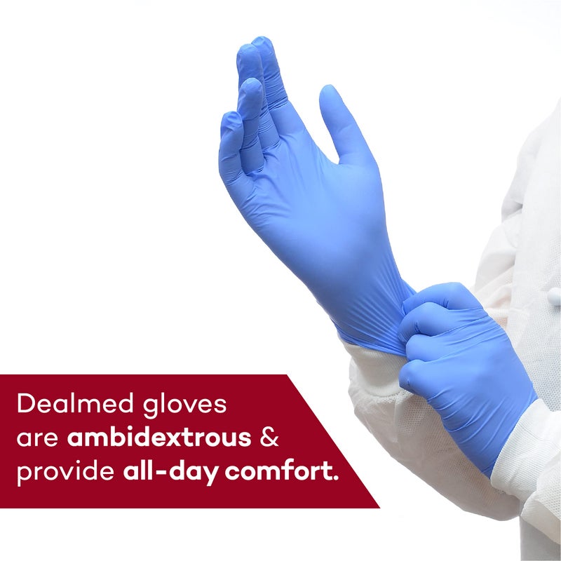 Dealmed Medical Exam Gloves â€“ 200 Count XS Nitrile Gloves, Disposable Non-Irritating Latex Free, Multi-Purpose Use for a First Aid Kit and Medical Facilities - Image 5